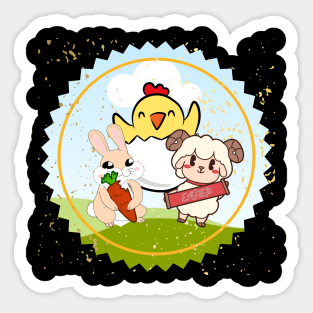 happy easter bunny Sticker